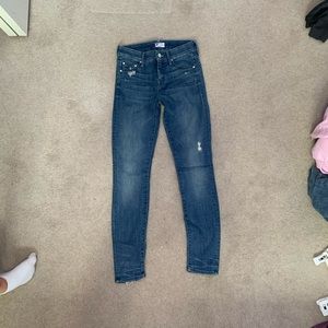 Mother graffiti girl skinny jeans